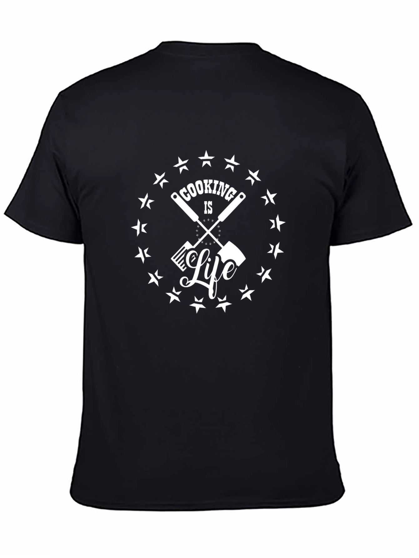 Camiseta Negra Cooking is Life