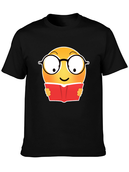 Camiseta Negra con Emoji Lector