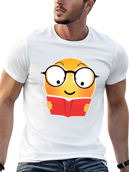 Camiseta Negra con Emoji Lector