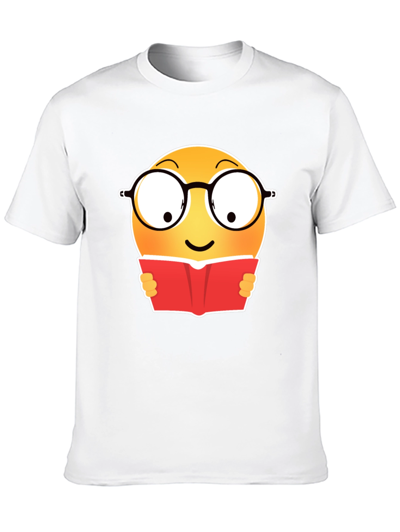 Camiseta Negra con Emoji Lector