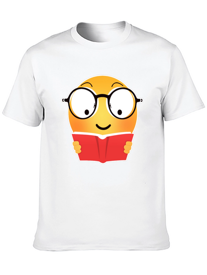 Camiseta Negra con Emoji Lector