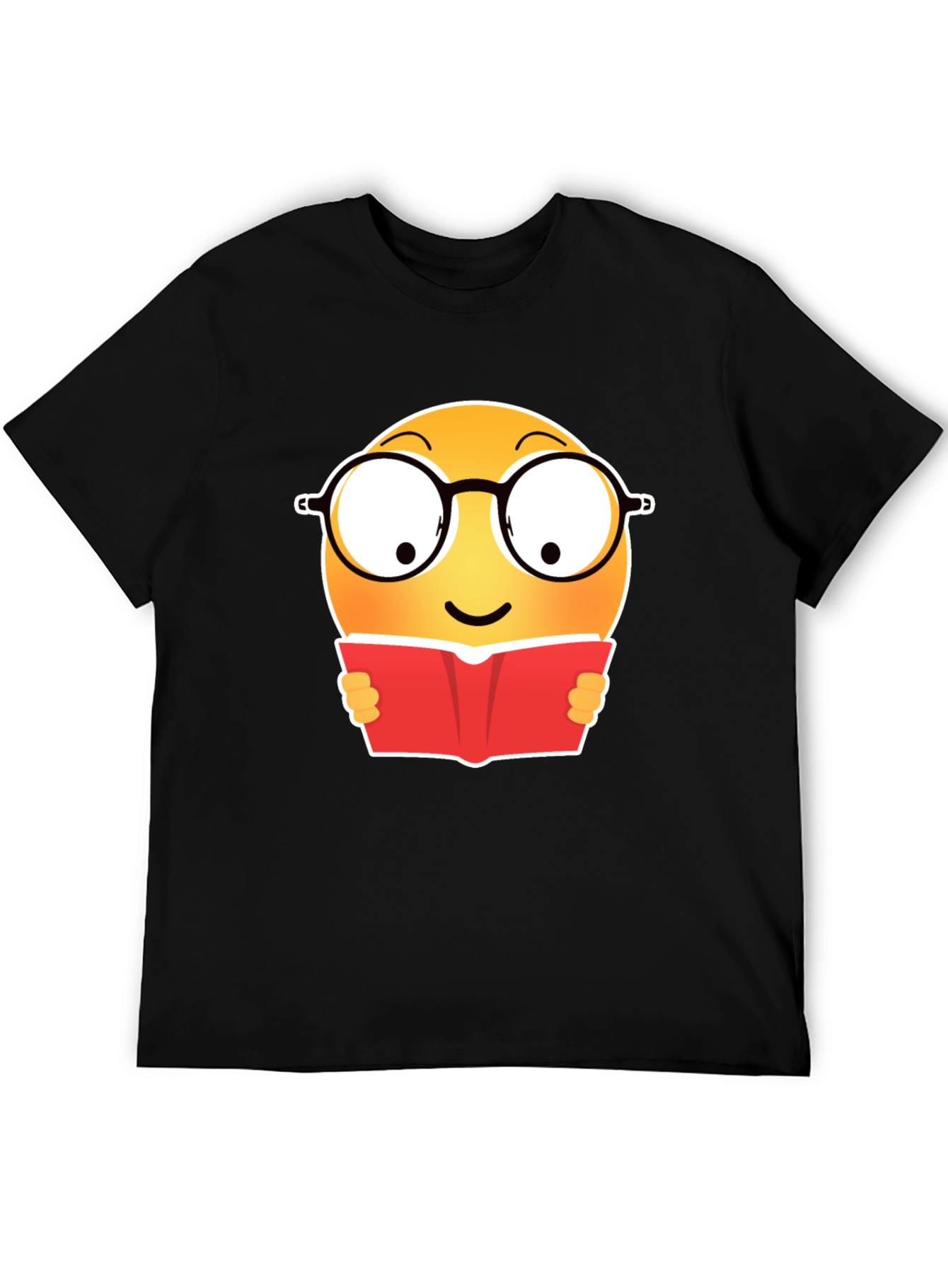Camiseta Negra con Emoji Lector