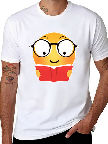Camiseta Negra con Emoji Lector
