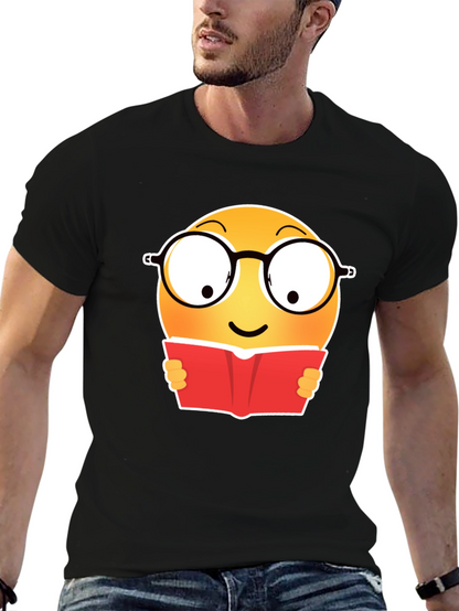 Camiseta Negra con Emoji Lector