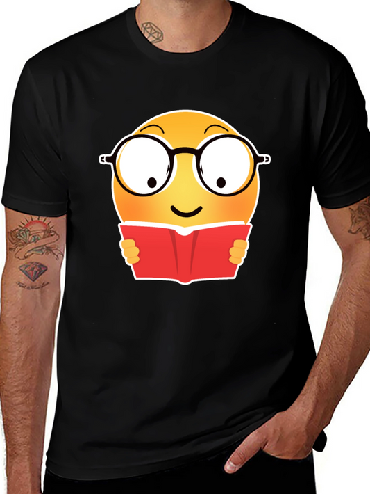 Camiseta Negra con Emoji Lector