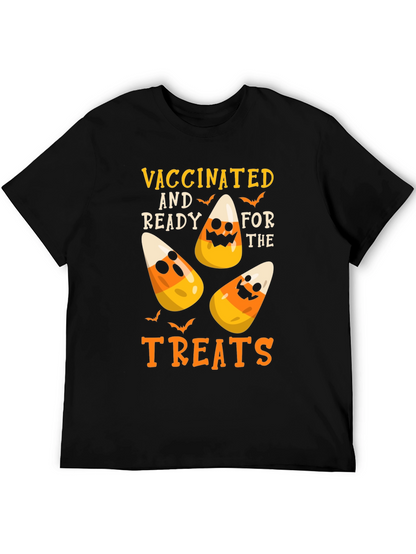 Camiseta Halloween Vacunado Listo para Dulces