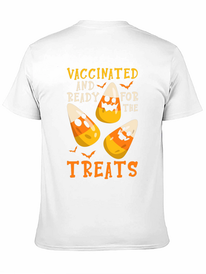 Camiseta Halloween Vacunado Listo para Dulces