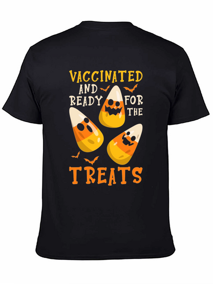 Camiseta Halloween Vacunado Listo para Dulces