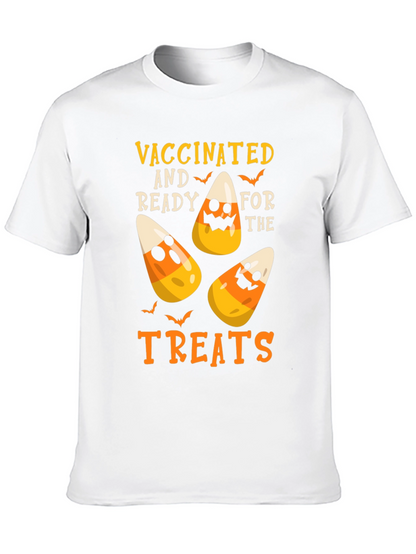 Camiseta Halloween Vacunado Listo para Dulces