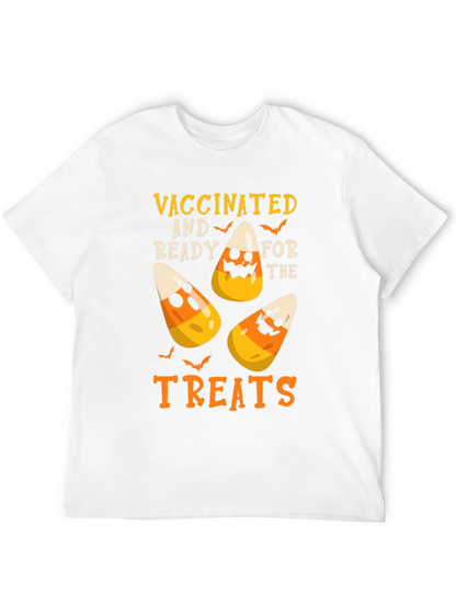 Camiseta Halloween Vacunado Listo para Dulces