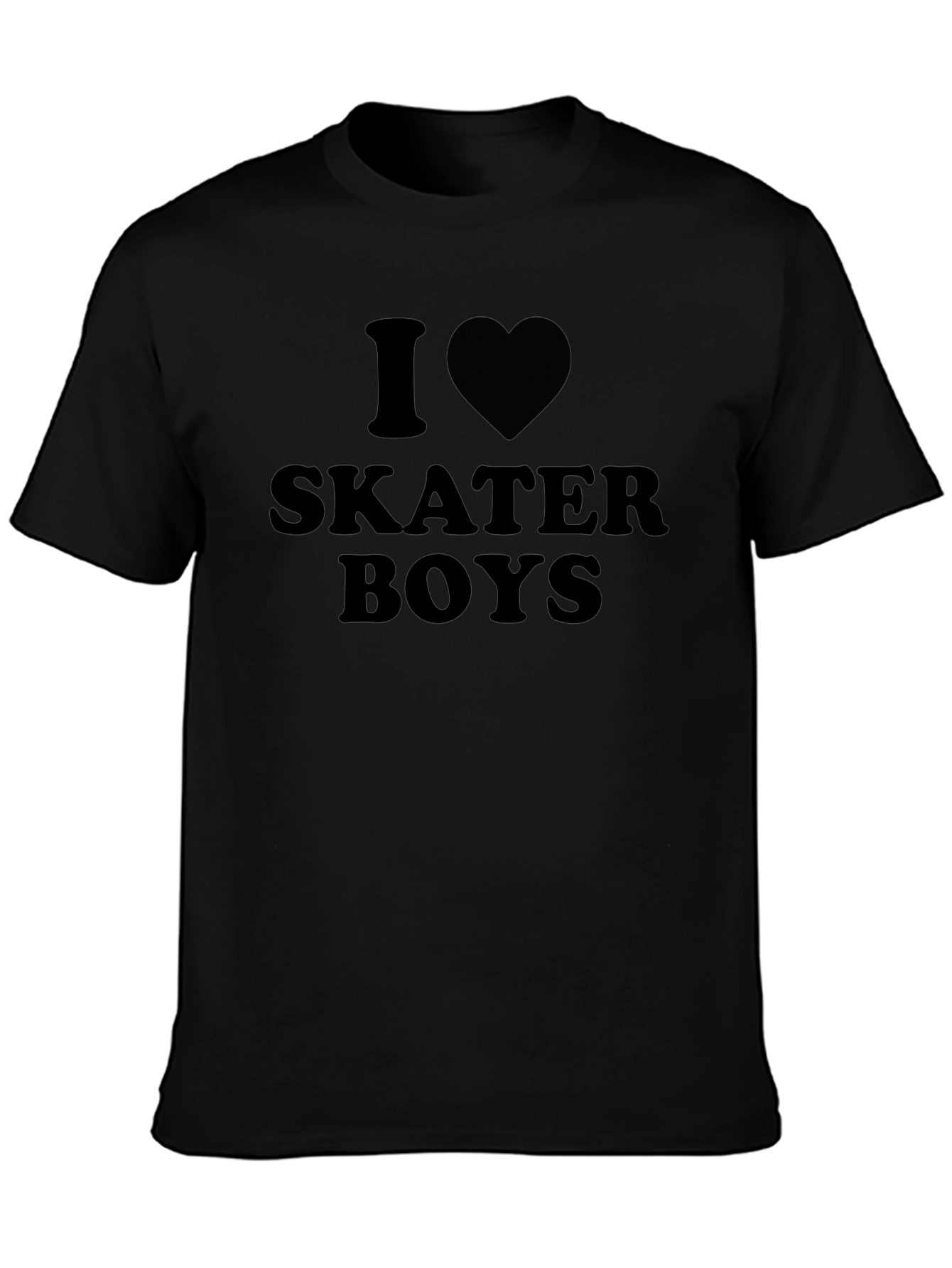 Camiseta Negra Amo a los Skaters