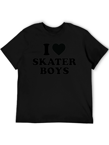 Camiseta Negra Amo a los Skaters