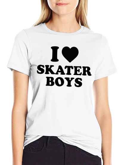 Camiseta Negra Amo a los Skaters