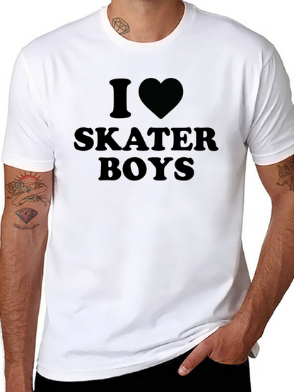 Camiseta Negra Amo a los Skaters