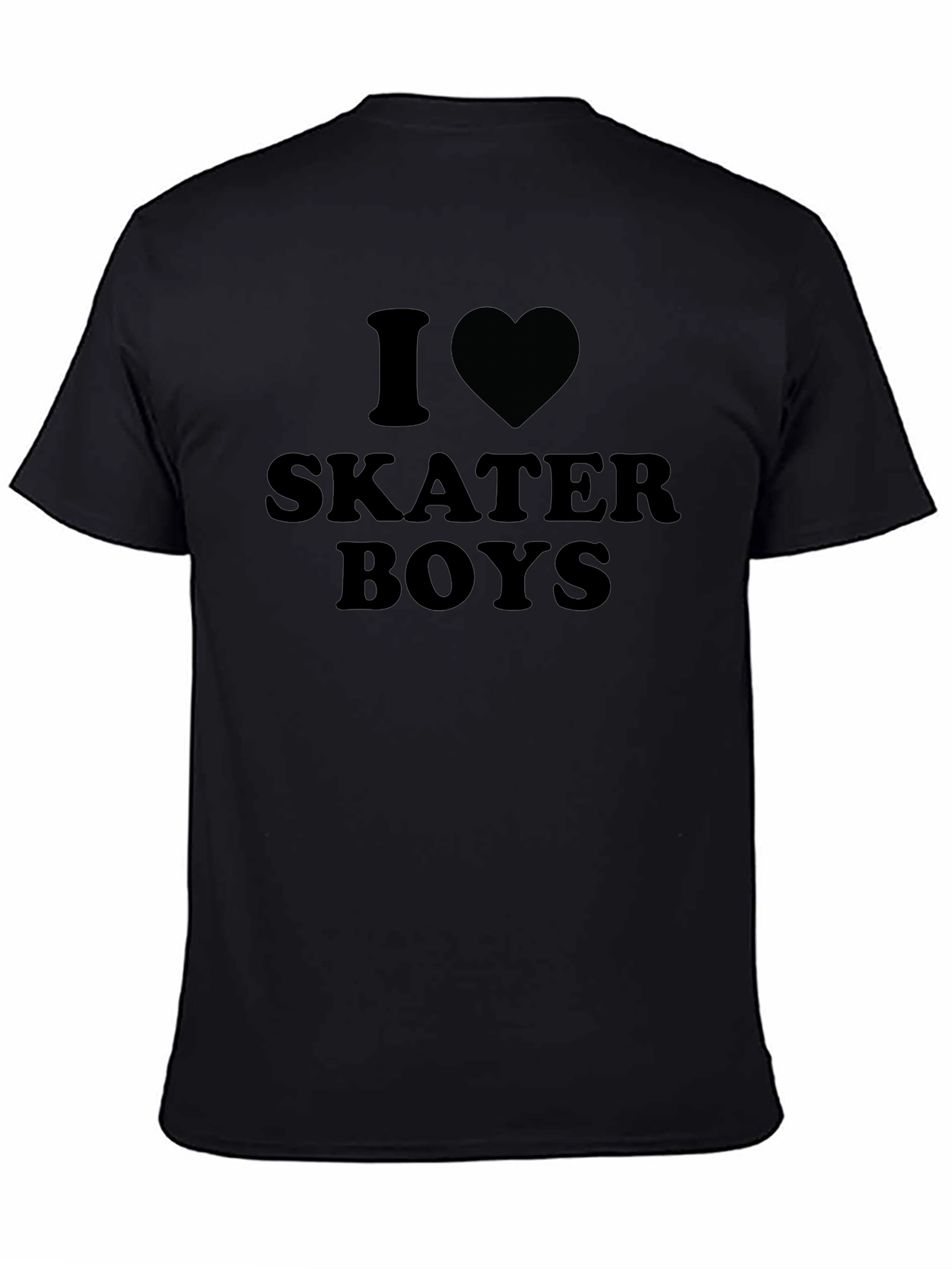 Camiseta Negra Amo a los Skaters