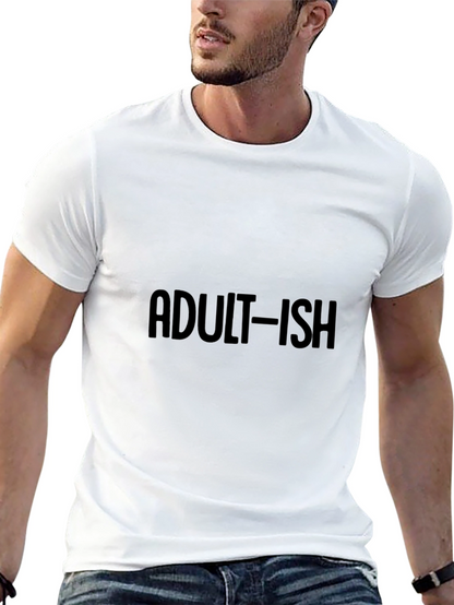 Camiseta Negra Adult-ish Casual Unisex
