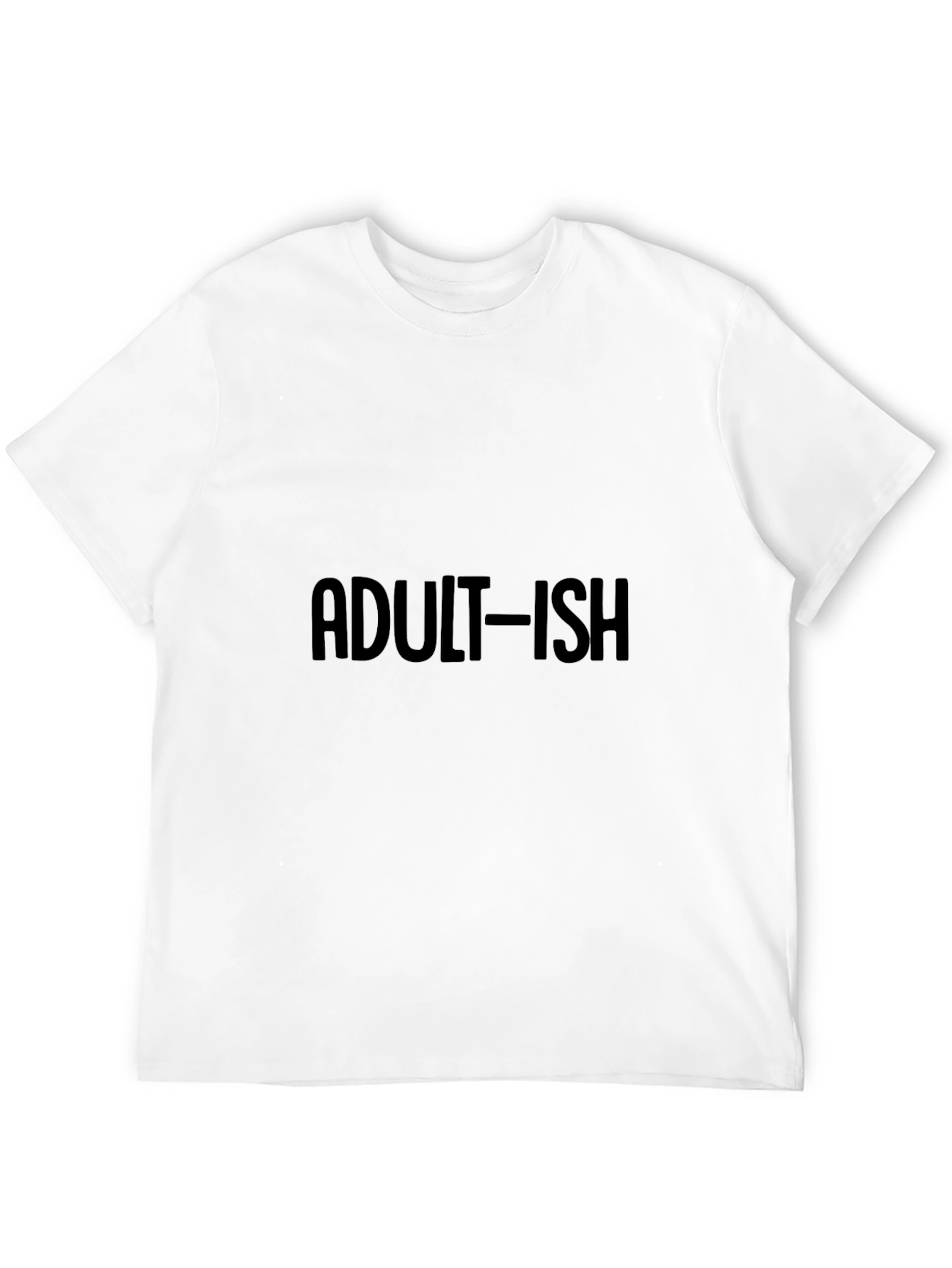 Camiseta Negra Adult-ish Casual Unisex