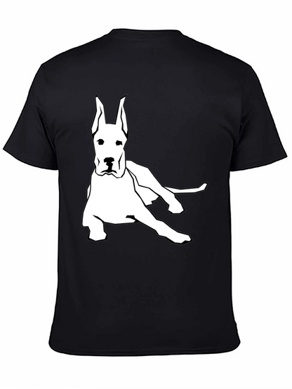 Camiseta Negra con Diseño de Gran Danés