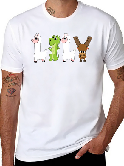 Camiseta Negra LILY Animales Divertidos