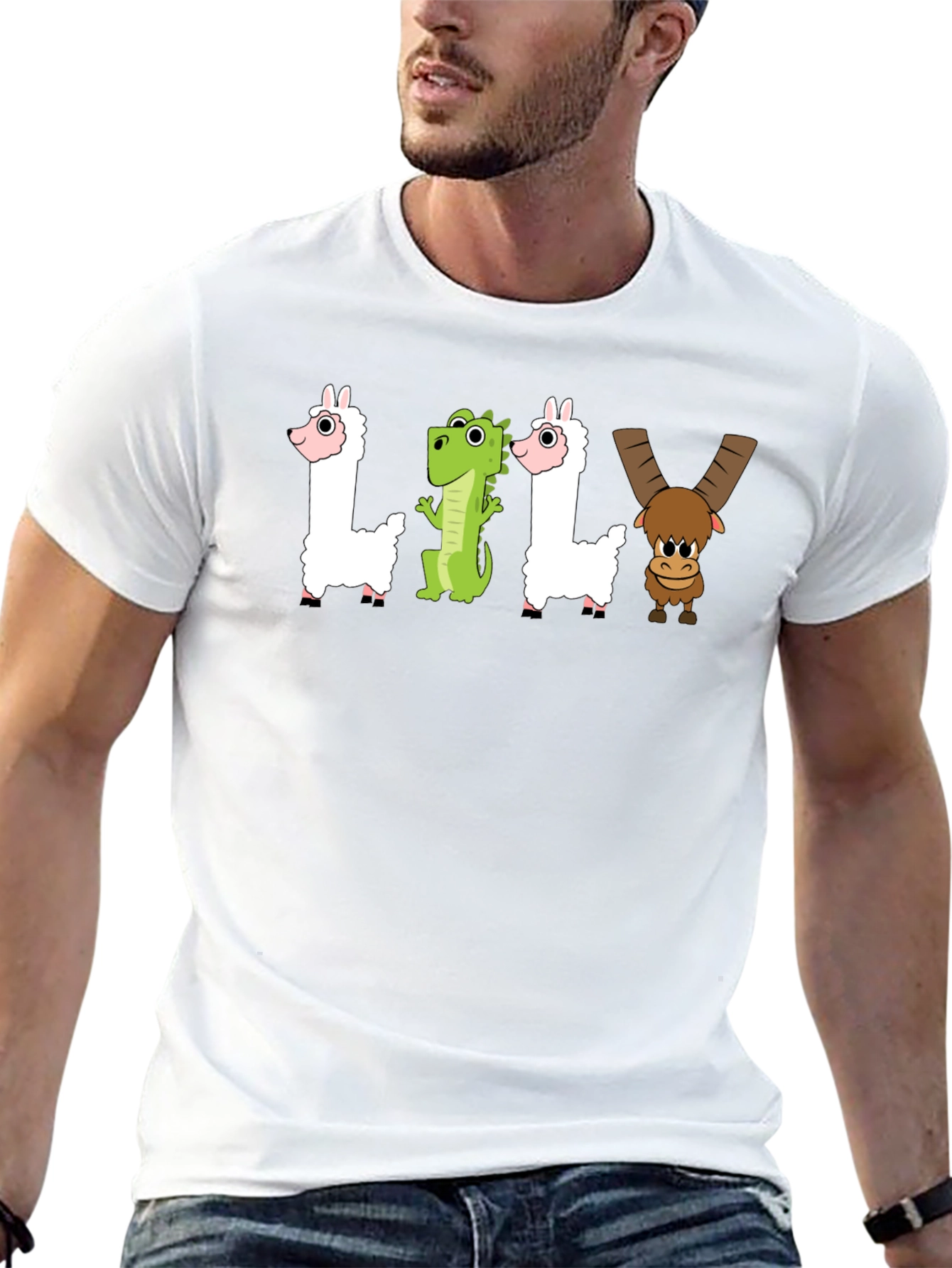 Camiseta Negra LILY Animales Divertidos