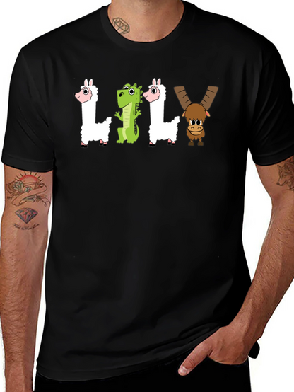 Camiseta Negra LILY Animales Divertidos
