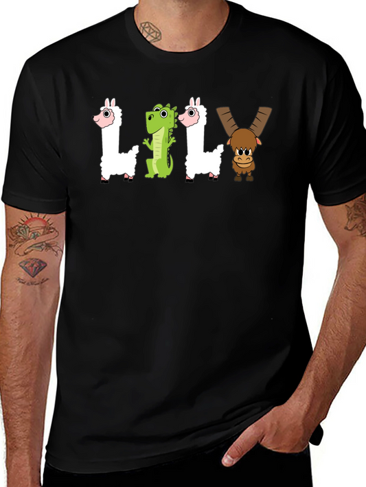 Camiseta Negra LILY Animales Divertidos