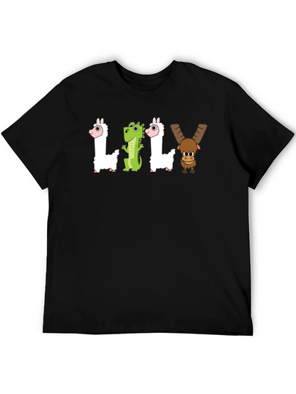 Camiseta Negra LILY Animales Divertidos