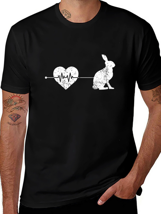 Camiseta Negra Conejo Amor ECG