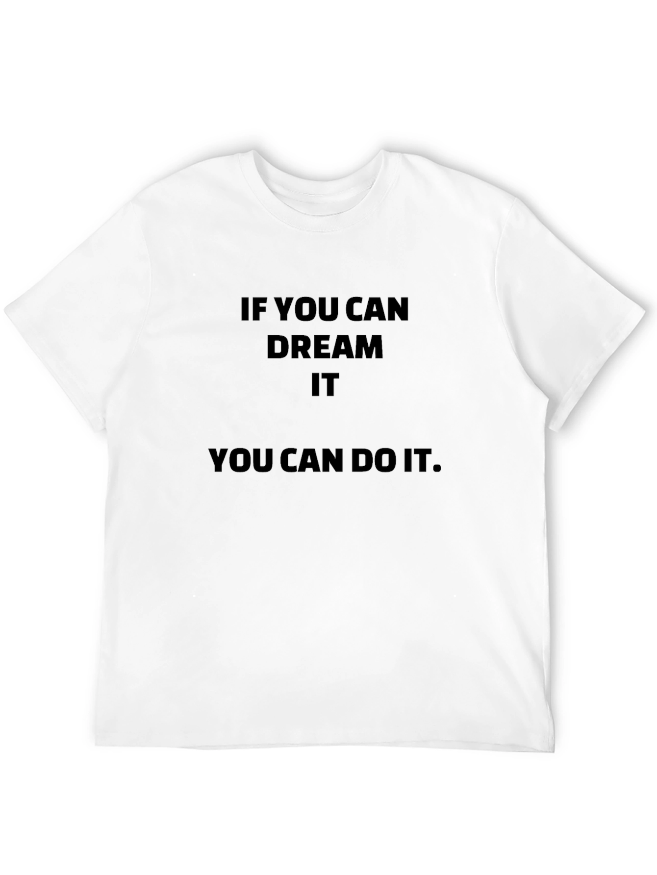Camiseta Motivacional Negra Si Puedes Soñarlo