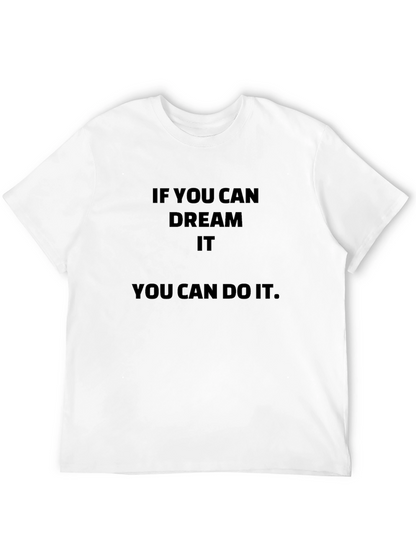 Camiseta Motivacional Negra Si Puedes Soñarlo