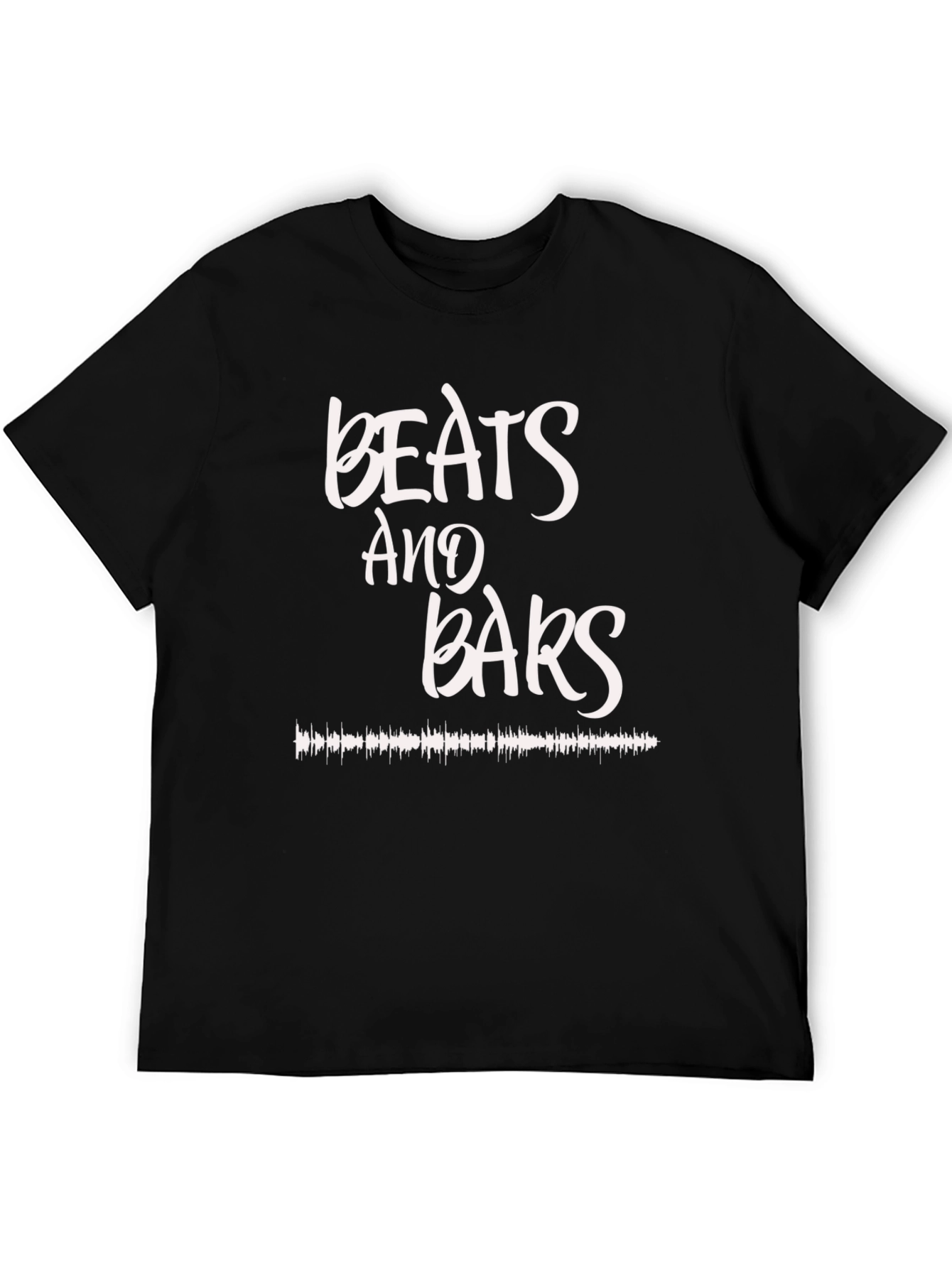Camiseta Negra Beats and Bars Estilo Urbano