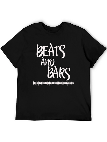 Camiseta Negra Beats and Bars Estilo Urbano
