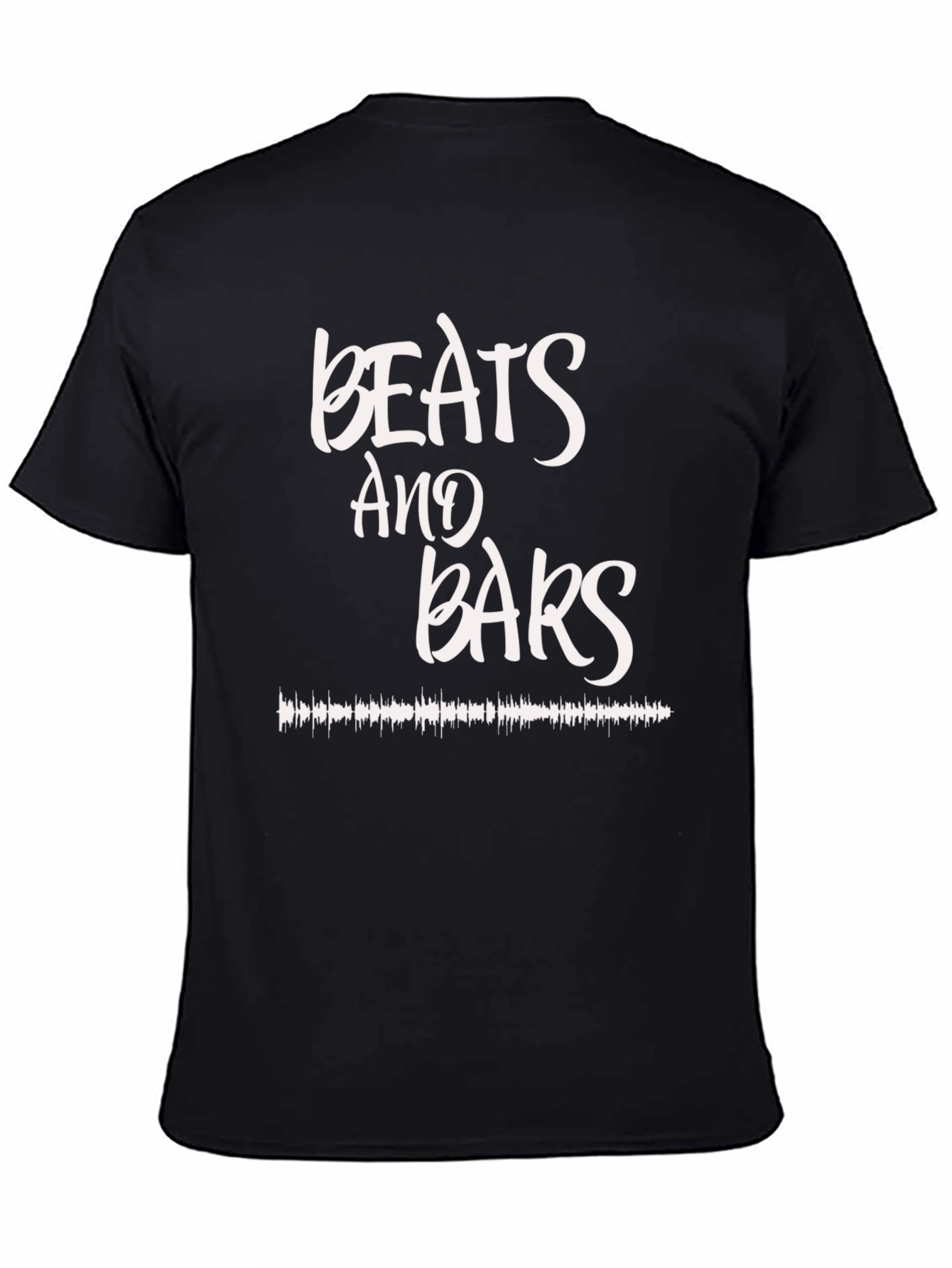 Camiseta Negra Beats and Bars Estilo Urbano