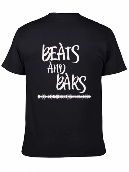 Camiseta Negra Beats and Bars Estilo Urbano