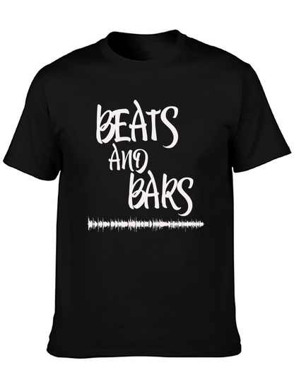 Camiseta Negra Beats and Bars Estilo Urbano