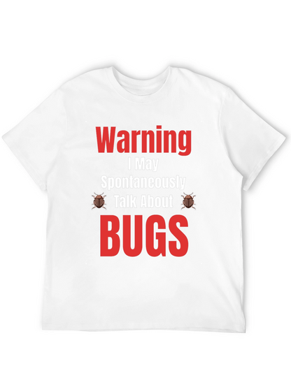 Camiseta Negra - Warning: Puedo Hablar de BUGS