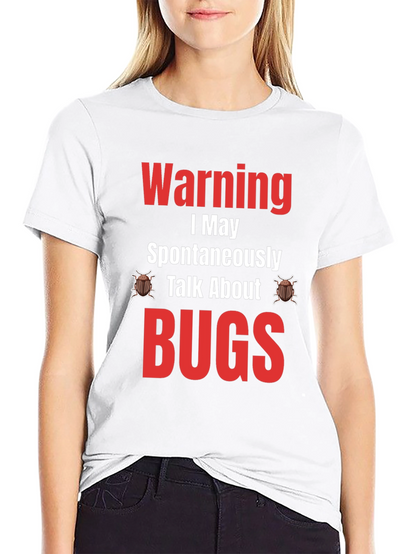 Camiseta Negra - Warning: Puedo Hablar de BUGS