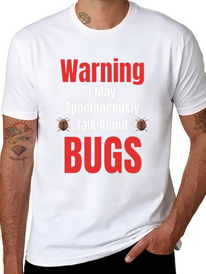 Camiseta Negra - Warning: Puedo Hablar de BUGS