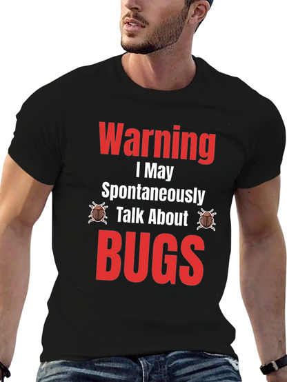 Camiseta Negra - Warning: Puedo Hablar de BUGS