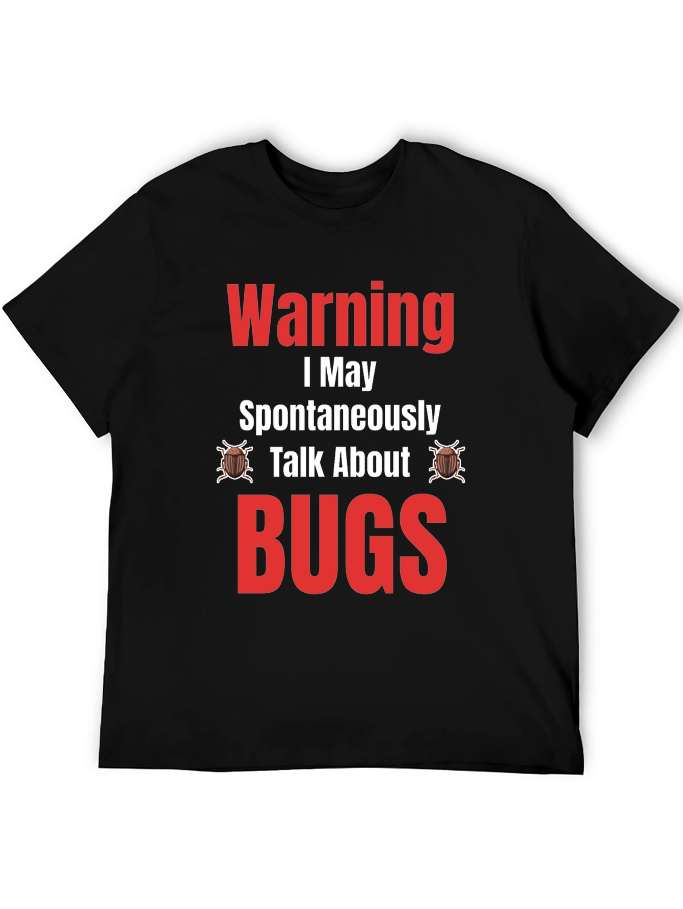 Camiseta Negra - Warning: Puedo Hablar de BUGS