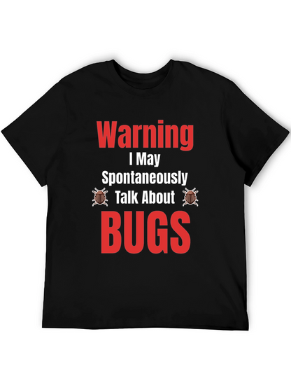 Camiseta Negra - Warning: Puedo Hablar de BUGS