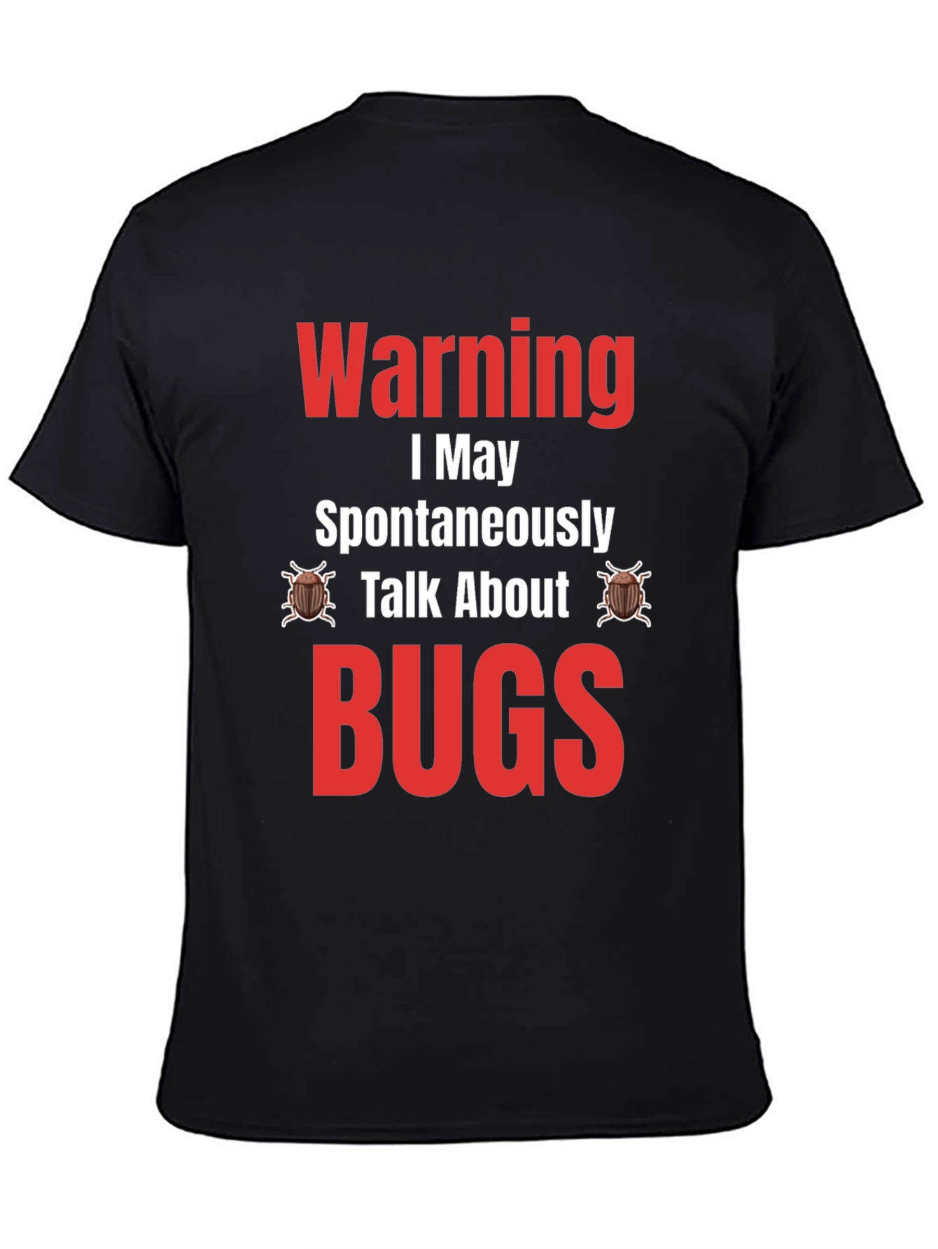 Camiseta Negra - Warning: Puedo Hablar de BUGS