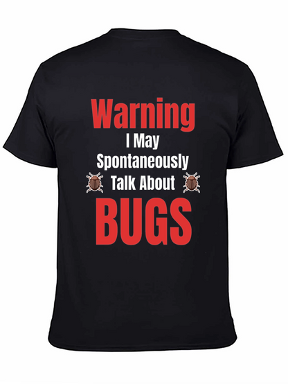 Camiseta Negra - Warning: Puedo Hablar de BUGS