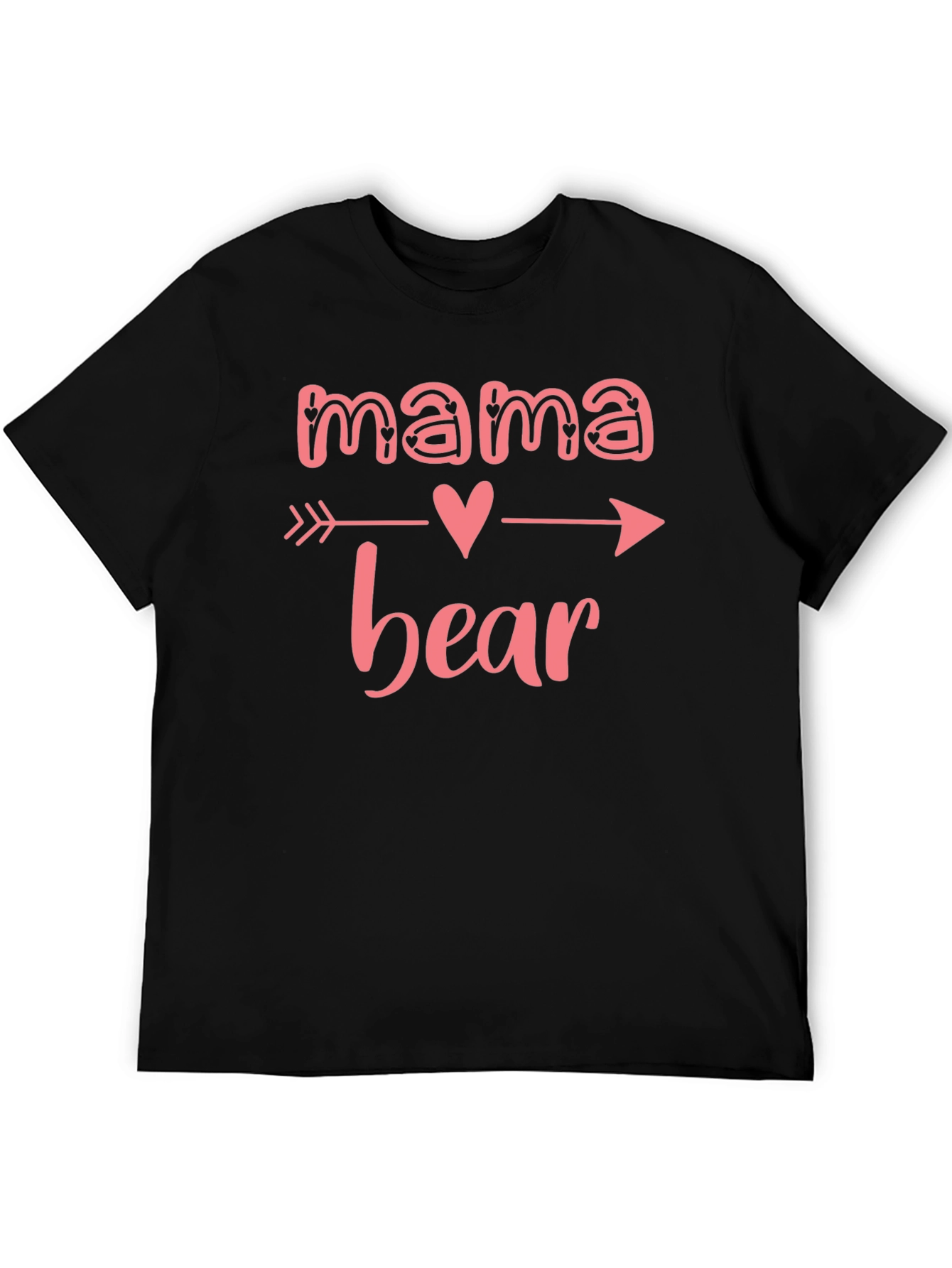 Camiseta Negra Mama Bear con Diseño de Flecha