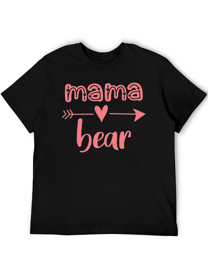 Camiseta Negra Mama Bear con Diseño de Flecha