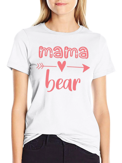 Camiseta Negra Mama Bear con Diseño de Flecha