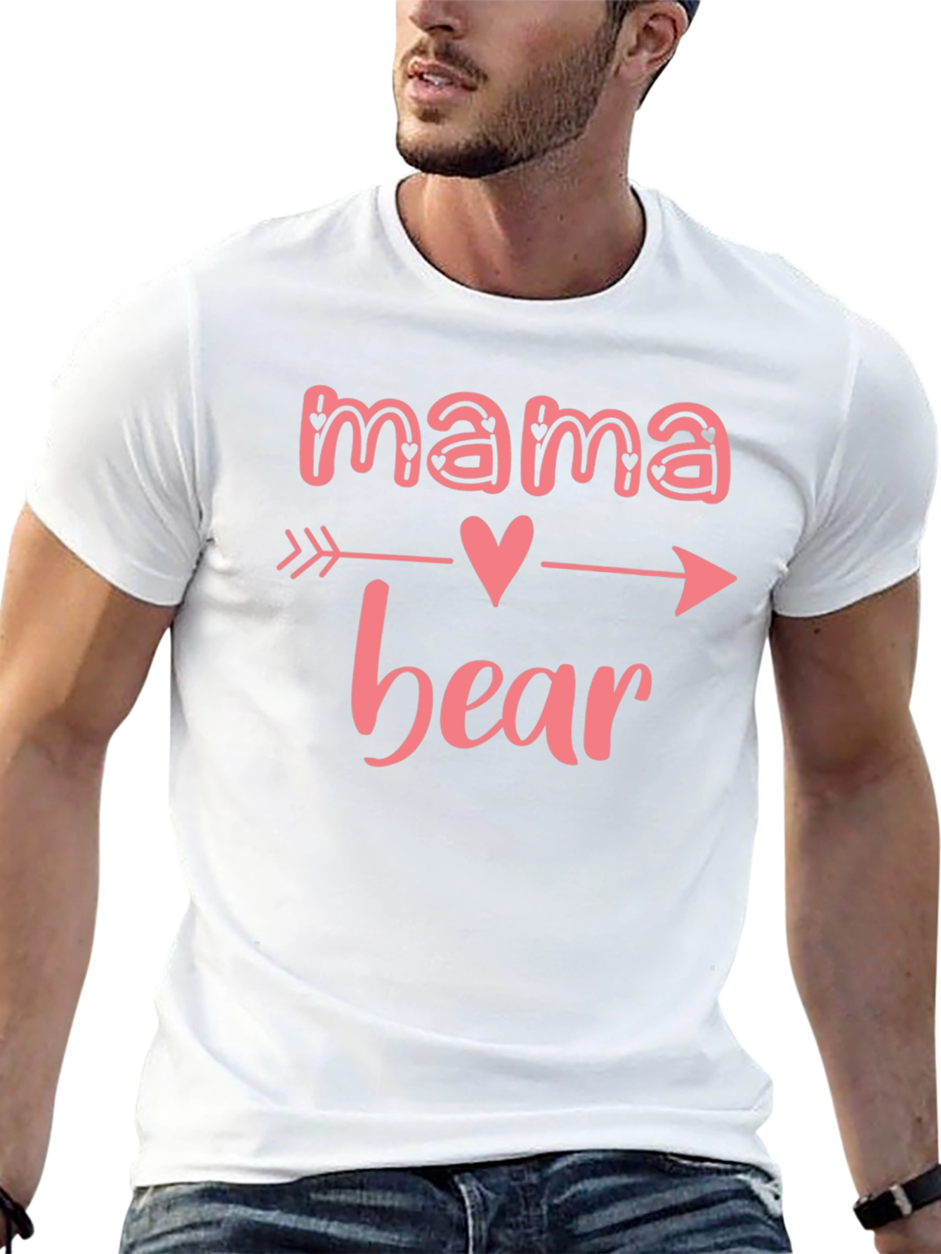 Camiseta Negra Mama Bear con Diseño de Flecha