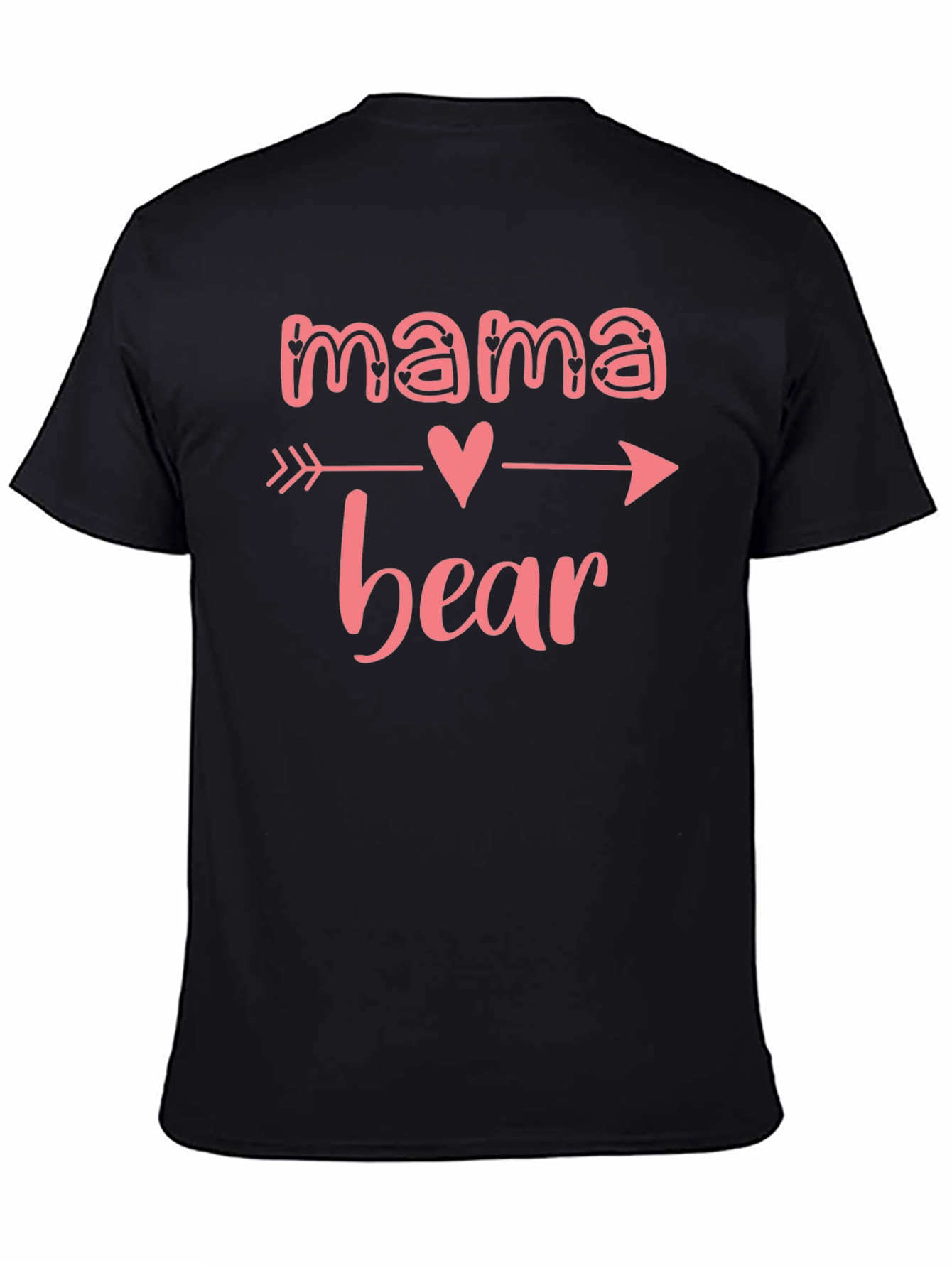 Camiseta Negra Mama Bear con Diseño de Flecha