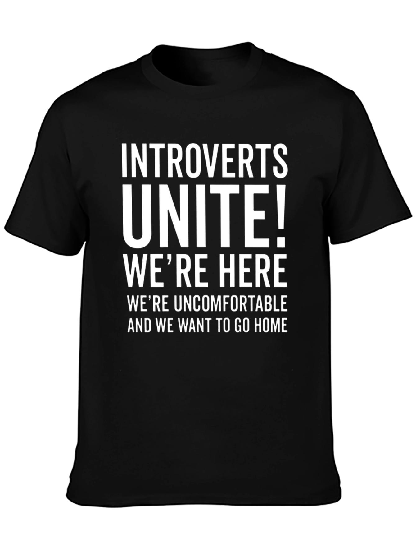 Camiseta Introvertidos ¡Unidos! Negra