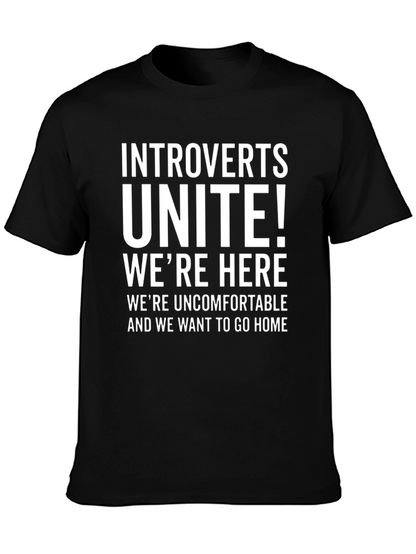 Camiseta Introvertidos ¡Unidos! Negra